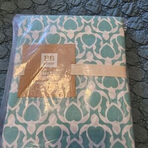 Pottery Barn Teen Cape Cod Duvet Cover - Blue and White